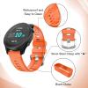 Bands for Garmin Forerunner 255/265,22mm Watch Band Compatible with Garmin Vivoactive 4/Venu 3/Venu 2 (Orange, 18mm) view 3