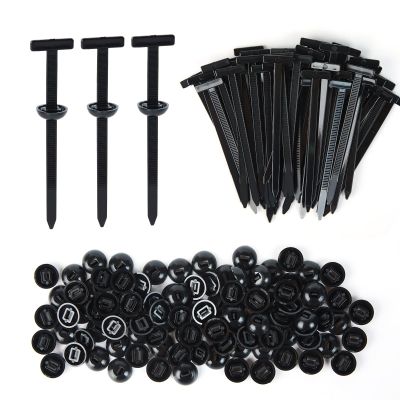 100 Pack T-Shaped Zip Ties,Heavy Duty UV Resistant Nylon Cable Tie Fasteners for Automotive, Home, and Daily Use  Ideal for Engine Bay, Chassis, Wire Management, and DIY Repairs