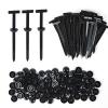 100 Pack T-Shaped Zip Ties,Heavy Duty UV Resistant Nylon Cable Tie Fasteners for Automotive, Home, and Daily Use  Ideal for Engine Bay, Chassis, Wire Management, and DIY Repairs view 1