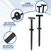 100 Pack T-Shaped Zip Ties,Heavy Duty UV Resistant Nylon Cable Tie Fasteners for Automotive, Home, and Daily Use  Ideal for Engine Bay, Chassis, Wire Management, and DIY Repairs view 3