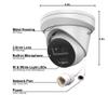 LTS 4ch IP Kit LTN8704QN-P4 with 1TB HDD + CMIP1342WE-28MDA 4-ch NVR + 4MP Turret IP Cameras (2 Cameras) view 2