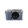 BMAOLLONGB X-E5 Case, Handmade PU Litchi Leather FullBody Camera Case Bag Cover for Fujifilm X-E5 XE5 Bottom Opening Version + Neck Strap (Blue) view 4