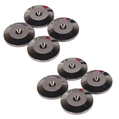 8PCS Copper Speaker Spikes Pads Shock Absorbers Feet Base Pads Suitable for Amplifiers Chassis Instrument
