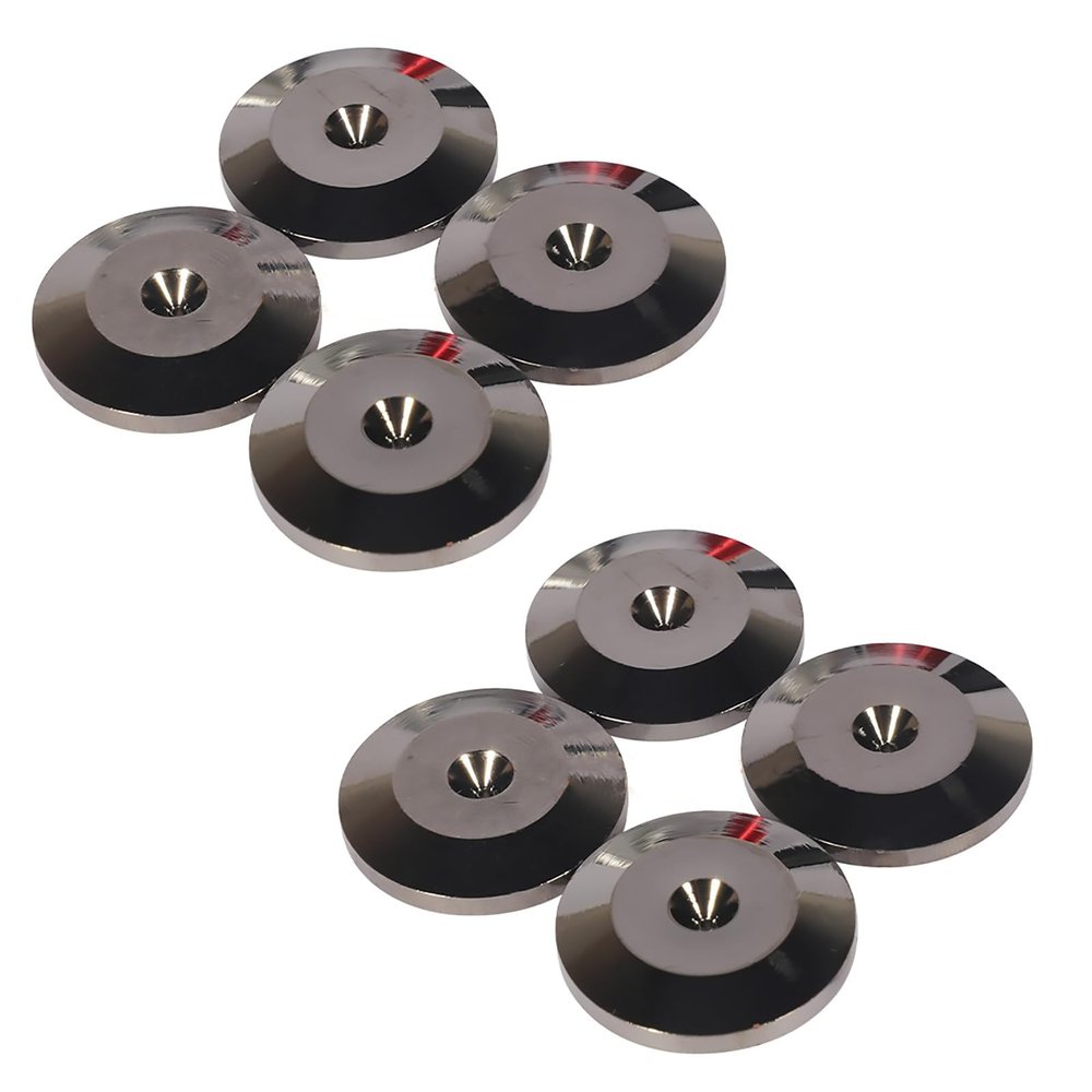 8PCS Copper Speaker Spikes Pads Shock Absorbers Feet Base Pads Suitable for Amplifiers Chassis Instrument