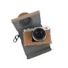 BMAOLLONGB X-E5 Case, Handmade PU Leather FullBody Camera Case Bag Cover for Fujifilm X-E5 XE5 Bottom Opening Version + Neck Strap (Brown) view 3
