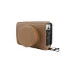 BMAOLLONGB X-E5 Case, Handmade PU Leather FullBody Camera Case Bag Cover for Fujifilm X-E5 XE5 Bottom Opening Version + Neck Strap (Brown) view 4