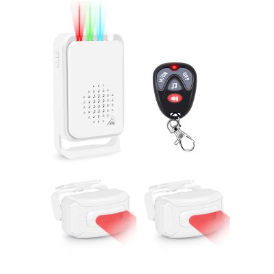 KCMYTONER Motion Sensor Driveway Alarm,Sensor Alarm Outdoor,Door Entry Doorbell ,Infrared and Microwave Radar Dual Detection ,IP64 Waterproof,for Business Entry,Office,Home Front(1PK+1Sensors+RMT)