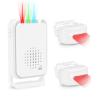 KCMYTONER Motion Sensor Driveway Alarm,Sensor Alarm Outdoor,Door Entry Doorbell ,Infrared and Microwave Radar Dual Detection ,IP64 Waterproof,for Business Entry,Office,Home Front(2Sensors & 1Receiver) view 1