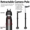 ERRULAN Camera Surveillance Pole, Security Cameras Mount Poles Bracket, Universal Bullet Surveillance Post Stand for School/Parking Lot/Mall/Community/Factory(Height 1.5-2.5m/59-98.4in) view 4