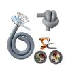 Wires and Cables 1M Twisted Pair Shielded 26 24 22 20 18awg 2-40core PVC high Flexibility and Bending Resistance Drag Chain Cable 485 Wires and Cables(Grey Sheath,24 AWG 0.2MM_12 CORES 1M) view 3