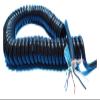 JSFZM Telephone Cable Coiled Mains Flex Curly Spring Cord, 10 Cores Double Shielded Network Spiral Cable 20AWG Stretch 1 Meter to 15 Meters(Stretch 15 Meter) view 1