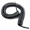 JSFZM Telephone Cable Coiled Mains Flex Curly Spring Cord, 22AWG Expandable Wire Wire Cable 8 Core 10 Core 14 Core Black Power Cord Retractable Coil(10 Core,Stretch 3 Meter) view 1