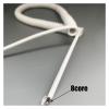JSFZM Telephone Cable Coiled Mains Flex Curly Spring Cord, 8 Core White Spring Wire OD 5mm Shiny PU Pure Copper Wire Flexible Signal Spiral Cable Stretch 3 Meters 6 Meters 8 Meters view 4