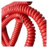 JSFZM Telephone Cable Coiled Mains Flex Curly Spring Cord, 13AWG 3 Core Spring Wire 2.5mm Square Red Power Cord Cable Copper Spiral(Stretch 8 Meters) view 1