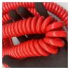 JSFZM Telephone Cable Coiled Mains Flex Curly Spring Cord, 13AWG 3 Core Spring Wire 2.5mm Square Red Power Cord Cable Copper Spiral(Stretch 8 Meters) view 4