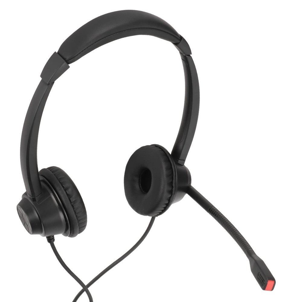 goodstumbler RJ9 Wired Headset with Mic, Noise Cancelling Binaural Office Headset for Call Centers, with Hd Microphone and Speaker Volume Adjustment