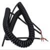 JSFZM Telephone Cable Coiled Mains Flex Curly Spring Cord, 1.2 Meters Automatically Retracts Tensile Cable, 2 Cores-4 Cores Cable, 0.5mm 0.75 Square Millimeter Connector Loom(3 Core,0.75mm 18AWG) view 1