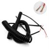 JSFZM Telephone Cable Coiled Mains Flex Curly Spring Cord, 1.2 Meters Automatically Retracts Tensile Cable, 2 Cores-4 Cores Cable, 0.5mm 0.75 Square Millimeter Connector Loom(3 Core,0.75mm 18AWG) view 3