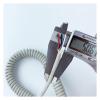 JSFZM Telephone Cable Coiled Mains Flex Curly Spring Cord, 4 Core 0.3mm Square Spiral Power Cord Telescopic Cable Gray Extension Spring Wire Copper Core High Elastic Cable view 3