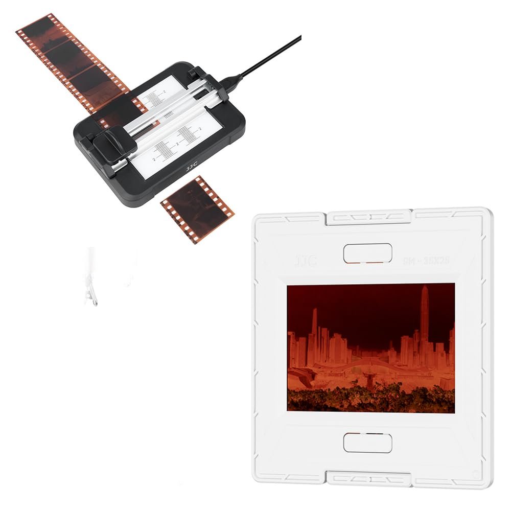 50 Pairs 35mm Slide Film Mounts + Negative Slide Film Cutter