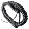JSFZM Telephone Cable Coiled Mains Flex Curly Spring Cord, 70pcs 24AWG Retractable Power Cord Pure Copper Core 4 Core Cable Extend Tensile(Stretch 2.5 Meters) view 2