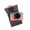 BMAOLLONGB X-E5 Case, Handmade PU Leather FullBody Camera Case Bag Cover for Fujifilm X-E5 XE5 Bottom Opening Version + Neck Strap (Pink) view 2