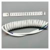JSFZM Telephone Cable Coiled Mains Flex Curly Spring Cord, 3 Cores 13AWG Power Telescopic Spiral Wire 2.5mm Square Spring White Spiral Cable Retractable Coil(Stretch 15 Meters) view 4