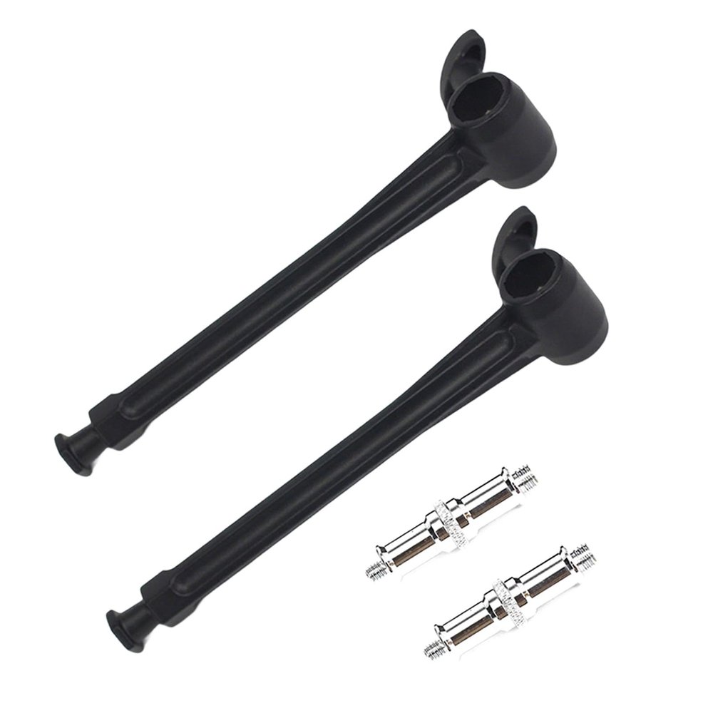 2PCS Powrful Hexagonal Extension Arm with Clamp Mount for Secure Photography Studio Equipment Mounting Adjustable Length Clamp Extension Arm