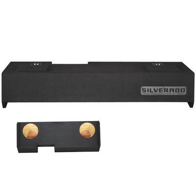 10 Dual Sealed sub Box, fits 19-25 Silverado Double & Crew-cab Speaker Box subwoofer Enclosure Stereo car Audio Home Audio