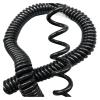 JSFZM Telephone Cable Coiled Mains Flex Curly Spring Cord, 2 Core Super Soft Wire Cable 2.5mm Square Stretch Telescopic Power Cord Cable(Stretch 18 Meter) view 2