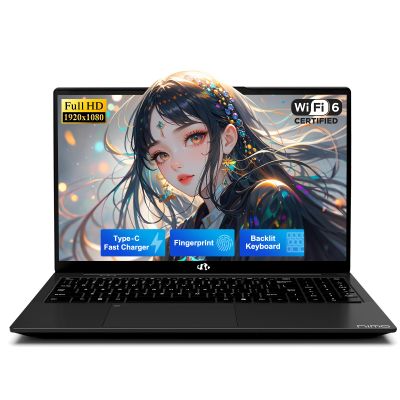 NIMO 15.6" Laptop for College Student Home Study-Business, 8GB RAM 512GB SSD Intel Pentium 4-Core N150 (Beat i3-1115G4),FHD IPS Laptop with Backlit Keyboard Fast Charger Fingerprint Private Webcam