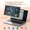 NIMO 15.6" Laptop for College Student Home Study-Business, 16GB RAM 256GB SSD Intel Pentium 4-Core N150 (Beat i3-1115G4),FHD IPS Laptop with Backlit Keyboard Fast Charger Fingerprint Private Webcam view 4