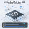 NIMO 15.6" Laptop for College Student Home Study-Business, 16GB RAM 256GB SSD Intel Pentium 4-Core N150 (Beat i3-1115G4),FHD IPS Laptop with Backlit Keyboard Fast Charger Fingerprint Private Webcam view 2