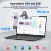 NIMO 15.6" Laptop for College Student Home Study-Business, 16GB RAM 256GB SSD Intel Pentium 4-Core N150 (Beat i3-1115G4),FHD IPS Laptop with Backlit Keyboard Fast Charger Fingerprint Private Webcam view 4