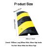 Rubber Speed Bumps for Road,Rubber Cable Ramp Hose,Traffic Speed Bump Wires Power Lines Extension Cord Cover for Indoor Outdoor(100x30x5cm) view 2