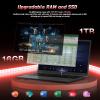 NIMO 15.6" Laptop for College Student Home Study-Business, 16GB RAM 1TB SSD Intel Pentium 4-Core N150 (Beat i3-1115G4),FHD IPS Laptop with Backlit Keyboard Fast Charger Fingerprint Private Webcam view 4
