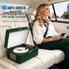 VICTRESS Retro CD Player with Speakers Bluetooth in & Out Dark Green view 3