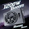 10" 1200W Slim Under Seat Powered Car Subwoofer, Car/Truck Audio subwoofer and amp Package,Pure Bass sub with LED Ambient Light (Subwoofer+Installation Wire Kit) view 2