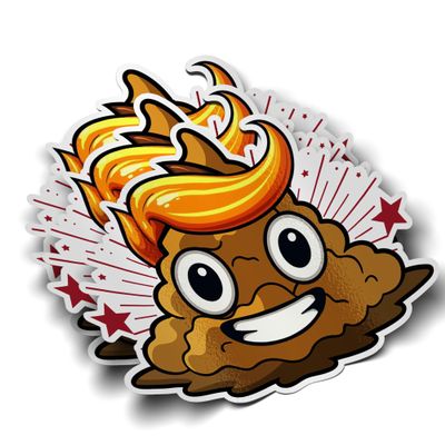 3PCS Potty Training Sticker | Funny Poop Emoji Sticker, Waterproof Vinyl Decals for Notebook, Water Bottles, Scrapbooking, Potty Training