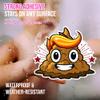 3PCS Potty Training Sticker | Funny Poop Emoji Sticker, Waterproof Vinyl Decals for Notebook, Water Bottles, Scrapbooking, Potty Training view 3