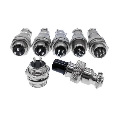 BHUPWZE 10PCS GX12 4pin Female Plug Socket 12mm Connector 2pin3Pin5Pin6Pin7 Quick Connectors(7PinMale Socket10PCS)