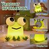 AINEEU Cute Frog Night Light, Squishy Silicone Animal Lamp for Kids, Dimmable Rechargeable LED Bedside Light with Timer, Kawaii Frog Lamp for Nursery Bedroom Decor Gifts for Girls Boys view 2