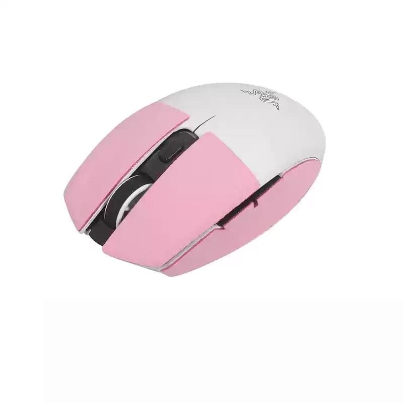 Mouse Anti Slip Grip Tape Compatible with Razer Orochi V2 Gaming Mice Skins,Sweat Resistant,Sweat-Proof Grip, Protective Cover,Pink Half