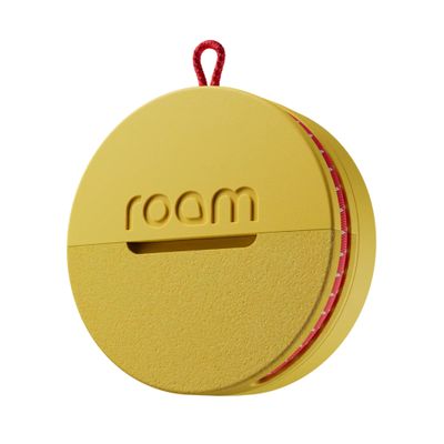 ROAM SMART TRACKER - Bluetooth Tracker & Item Locator for Keys, Luggage, Kid & Pet Gear, (iOS, Android), No App or Subscription, Fast Setup, Waterproof | 1-Pack, Yellow