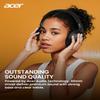 acer Wireless Bluetooth Headphones, 70 Hours Playtime, Foldable Over-Ear Headphones with 40mm Drivers, Memory Foam Earpads, Multipoint Bluetooth 6.0 for Travel, Home, Office, Black view 2