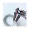 ACFFVBW Coiled Extension Cord, 4 Core 0.3mm Square Spiral Power Cord Telescopic Cable Gray Extension Spring Wire Copper High Elastic(Stretch 6 Meters) view 3