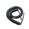 ACFFVBW Coiled Extension Cord, 2 Cores 22AWG Telescopic Spiral Cable Black 4 20AWG Spring Power Cord Stretchable Wire Spiral Extension(4 Core 20awg 2.5 Meter) view 1