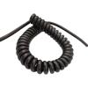 ACFFVBW Coiled Extension Cord, 2 Cores 22AWG Telescopic Spiral Cable Black 4 20AWG Spring Power Cord Stretchable Wire Spiral Extension(4 Core 20awg 2.5 Meter) view 2