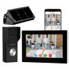 KeonBell 2 Wires Video Door Phone intercom doorbell System, 7 Inch Touch Screen Monitor, 1080P, Remote Unlock, Human Detection, Two-Way Audio, Night Vision, Waterproof, RFID Access Control view 1
