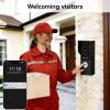 KeonBell 2 Wires Video Door Phone intercom doorbell System, 7 Inch Touch Screen Monitor, 1080P, Remote Unlock, Human Detection, Two-Way Audio, Night Vision, Waterproof, RFID Access Control view 2